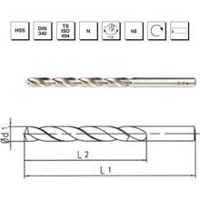 MTE B00007200780 Makina Takım 7.8 mm HSS DIN 340 Silindirik Saplı Uzun Matkap Ucu