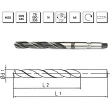 MTE B00007401600 Makina Takım 16 mm HSS DIN 345 Mors Konik Saplı Matkap Ucu