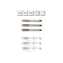 MTE B00100101429 W 9/16 inç HSS MTE Normu Whitworth Normal Vidalı 3'lü Takım Kılavuzu