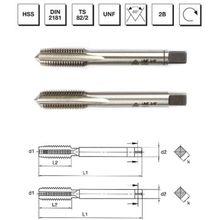 MTE B00102061111 7/16 inç HSS DIN 2181 USA İnce Vidalı UNF 2'li Takım Kılavuzu
