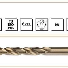 MTE Silindirik Saplı Krom Altın Seri 7.5 mm Matkap Ucu