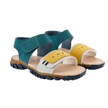Muggo Mickey Sarı Garantili Günlük Ortopedik Hafif Taban Tek Bant Cırtlı Unisex Çocuk Sandalet
