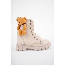 Muggo Pinky Ten Garantili Ayıcıklı Fermuarlı Bağcıklı Postal Kız Çocuk Bot