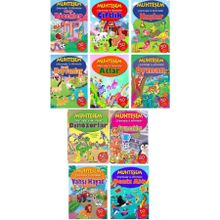Muhteşem Çıkartmalar ve Aktiviteler Serisi 10 Kitap 1.Set - Parıltı Yayıncılık