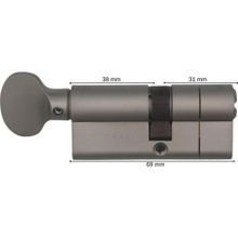 Mul-T-Lock MTL 300 69 mm Tuzaklı Kapı Kilidi Bilyalı Barel