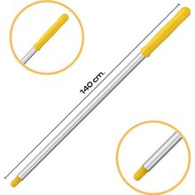 Mulpex Premium Kalite Delikli 140 cm Sarı Alüminyum Eloksallı Sap