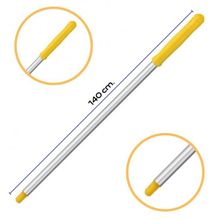 Mulpex Premium Kalite Delikli 140 cm Sarı Alüminyum Eloksallı Sap