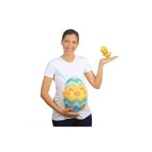 Mummy's Baby Civciv Beyaz Hamile Tişört