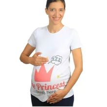 Mummy's Baby Princess Beyaz Hamile Tişört