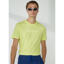 Murphy & Nye EMBOSS Bisiklet Yaka Düz Yeşil Erkek T-Shirt