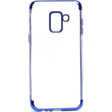 Musal Galaxy A8 2018 İnce Köşeleri Renkli Şeffaf Silikon Kılıf