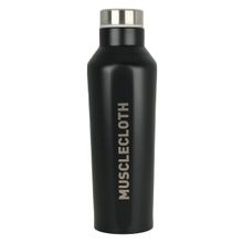 MuscleCloth Paslanmaz 500 ml Siyah Çelik Termos