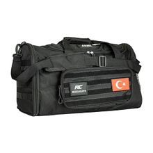 MuscleCloth Tactical Duffel Bag Siyah Silindir Çanta
