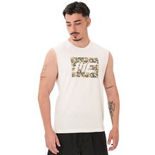 MuscleCloth Tactical Kırık Beyaz Erkek Kolsuz T-Shirt