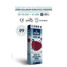 Musk FFP2 10'lu Bordo Maske