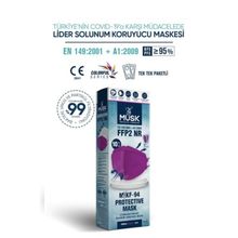 Musk FFP2 10'lu Mor Maske