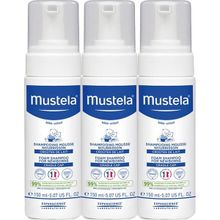 Mustela 3x150 ml Foam Shampoo Yenidoğan Konak Önleyici Köpük Şampuan
