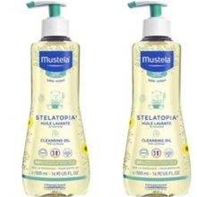 Mustela 500 ml 2 Kutu Stelatopia Huile Lavante Cleansing Oil