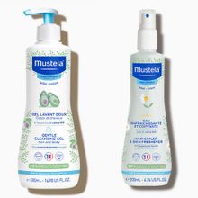 Mustela Baby 500 ml Şampuan+Mustela Hair Styler & Skin Freshner 200 ml Banyo Seti