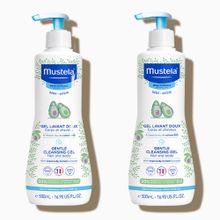 Mustela Gentle Cleansing 2x500 ml Saç ve Vücut Bebek Şampuanı