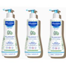 Mustela Gentle Cleansing 3x500 ml Saç ve Vücut Bebek Şampuanı