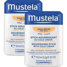 Mustela Nourishing Stick With Cold Cream 2 Adet 9.2 mg Dudak Kremi