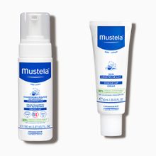 Mustela Set Foam 150 ML Köpük Şampuanı ve 40 ML Saç Pullanmalarına Krem