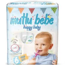 Mutlu Bebe No:6 XLarge 16 Adet Bebek Bezi