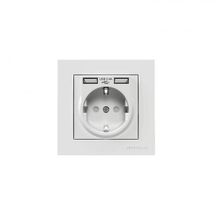 Mutlusan 2'li USB'li Topraklı Priz