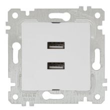 Mutlusan Rita Beyaz İkili Usb Şarj Prizi