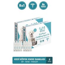 muvicado Kedi Köpek Dış Parazit Ense Deri Damlası Bit Kene Pire Anti Parazit Uzaklaştırıcı Bitkisel Damla