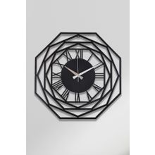Muyika MYK1258 Repido Metal Siyah 50x50 cm Duvar Saati