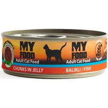 My Food Balıklı Yetişkin Kedi 12x100 gr Yaş Mama
