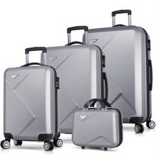 My Valice Diamond Abs 4'lü Gri Travel Valiz Seti