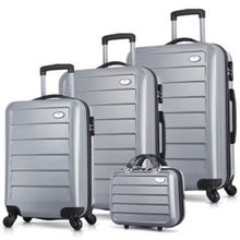 My Valice Ruby Abs Kabin Orta Büyük ve Makyaj Boy Gri 4'lü Travel Valiz Seti