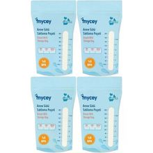 Mycey Tekli 4x25'li Paket Anne Sütü Süt Saklama Poşeti