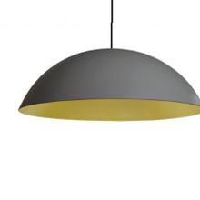 Mylights 60 cm Beyaz İçi Altın Yüksek Tavan Retro Rustik Metal Sarkıt Avize