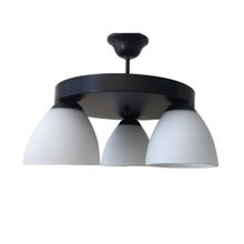 Mylights Opal Cam Retro Üçlü Plofonyer Tavan Avize
