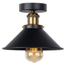 Mylights Retro Mat Siyah En 22 cm Rustik Vintage Kople Metal Üründür Tavan Armatür Avize