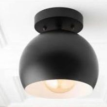 Mylights Retro Plofonyer 20 cm En Siyah Küre Tavan Avize