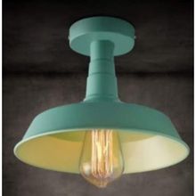 Mylights Retro Vintage Turkuaz Metal Plofonyer Tavan Armatür Avize