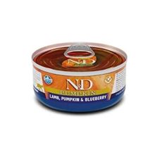 N & D Pumpkin Balkabaklı Tahılsız Kuzu Etli ve Yaban Mersinli 80 gr Kedi Konservesi