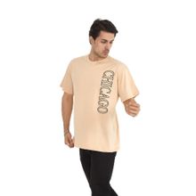Naglita 118 Chicago Oversize Bej Erkek T-shirt
