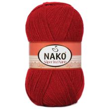 Nako 1175 Koyu Kırmızı Süper İnci 100 gr El Örgü İpi