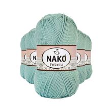 Nako 12297 5 Adet Çağla Yeşili Pırlanta Amigurumi El Örgü İpi Yünü