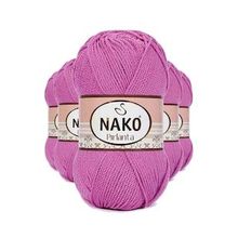 Nako 1249 5 Adet Gül Pırlanta Amigurumi El Örgü İpi Yünü