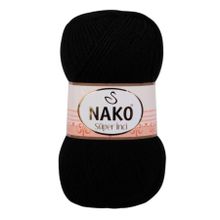 Nako 217 Siyah 100 gr Süper İnci El Örgü İpi