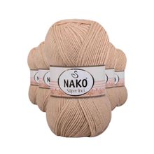 Nako 219 Süper İnci 5 Adet 100 gr Deve Tüyü El Örgü İpi