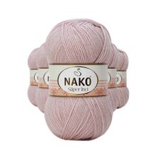 Nako 318 5 Adet 100 gr Gül Goncası Süper İnci El Örgü İpi