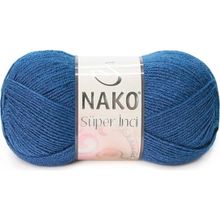 Nako 517 Süper İnci Orta Mavi Örgü İpi